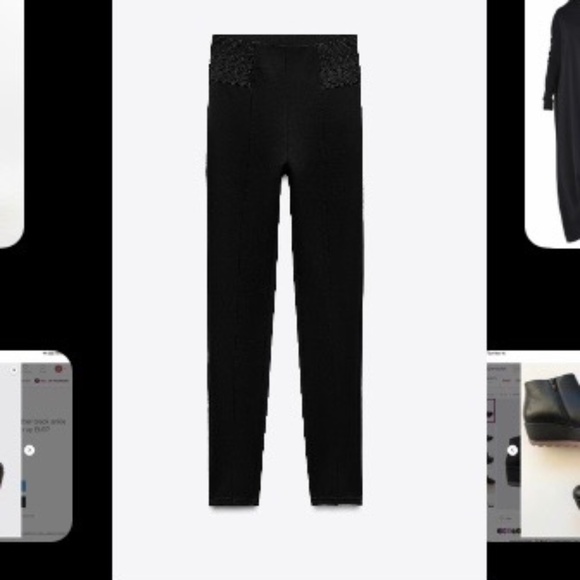 Black thick material leggings XL - Picture 1 of 8